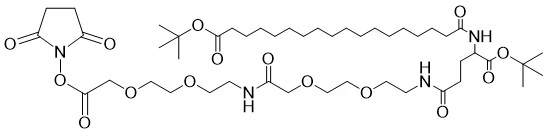tBuO-Ste-GluOtBu-AEEA-AEEA-OSU